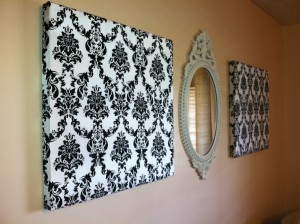 Fabric art wall art 300x224